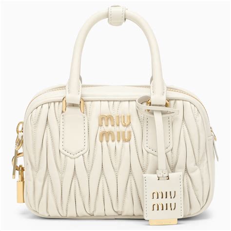 miu miu vanity bag white